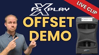 Foresight FSX Play Golf Simulator Software Offset and Ball Flight Demo
