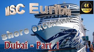 MSC Euribia | shore excursions | Dubai | Sky Views | Burj Khalifa | Dubai Fountain | #msc #dubai