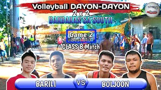 BOLJOON vs BARILI (Game 2) BAKBAKAN Full game | Volleyball DAYON-DAYON