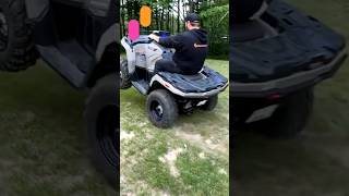 The #polaris 570 is the #king of them all #pinkorange #Atv #ride #4wheeler #wheelie #sportsman