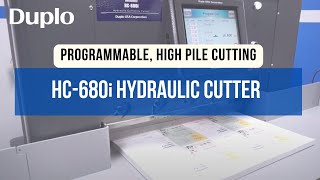 HC-680i Hydraulic Cutter | Product Demo | Duplo USA