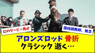 【無念】アロンズロッド骨折、名牝初仔のダービー制覇は幻に…