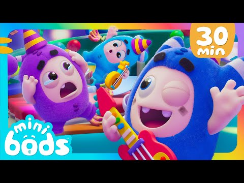 Minicuerpos ¡NUEVO! Party Time Pogo FELIZ CUMPLEAÑOS POGO Baby Oddbods Dibujos animados divertidos para niños