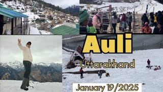 Auli Uttarakhand | hill station | Auli snowfall | Auli 19 January 2025 |