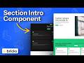 How To Create a Section Intro Component  - Bricks Components  -  PART 1