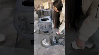 Part 10 Winter heating artifact, coal-fired heating and cooking stove, installation method after.