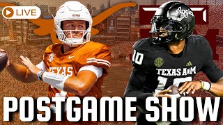 Postgame Live: No. 3 Texas Longhorns Defeat Texas A\u0026M Aggies 17-7 (Instant React)