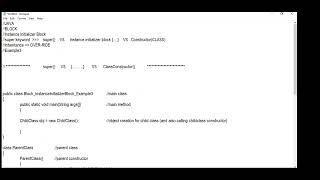 JAVA | BLOCK | INSTANCE INITIALIZE BLOCK | Example-3