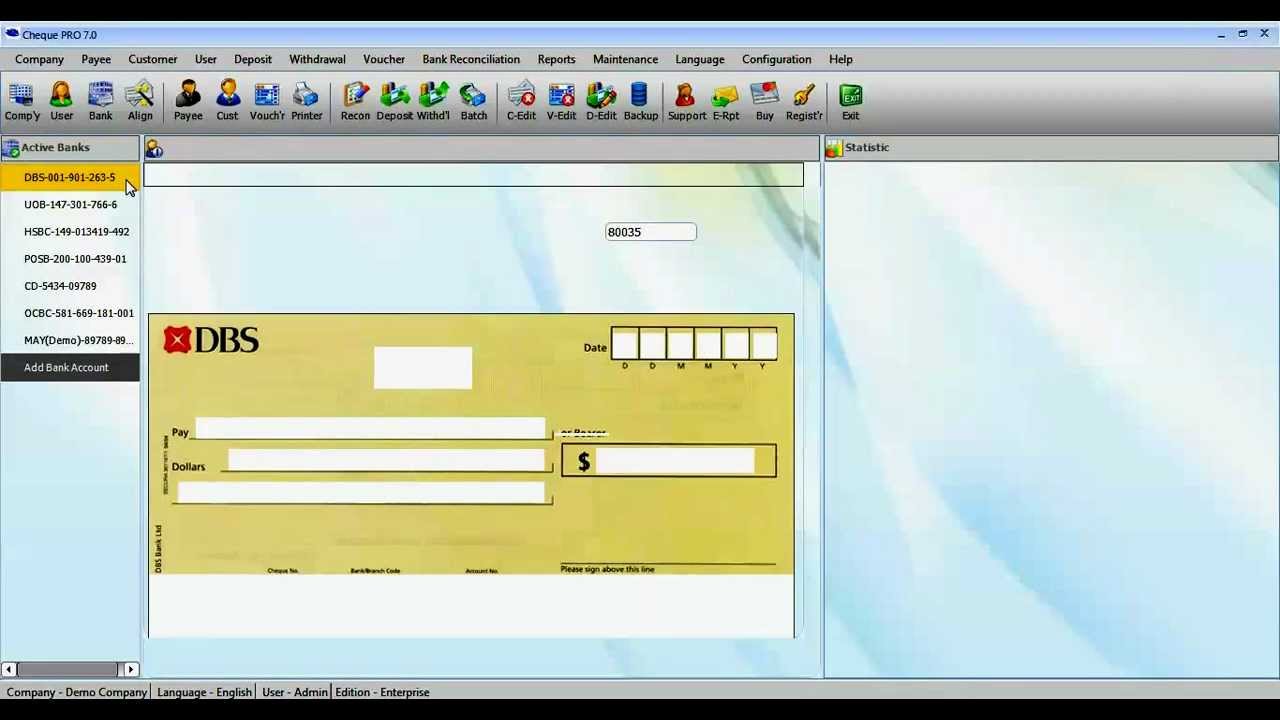 Cheque Printing Software Youtube