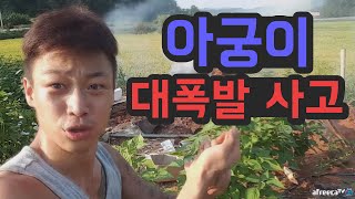 윽박:: 자연인 생존 아궁이  작업중 대폭발 사고 쇠류탄 사건 레전드