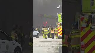 Crews battle massive junkyard fire in Opa-locka