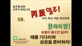 (일주를 알면 사주가 보입니다.) 58. 병진일주의 성격. 특성.  천라지망, 보험이필수인일주, 때를기다리며성공을준비하라!