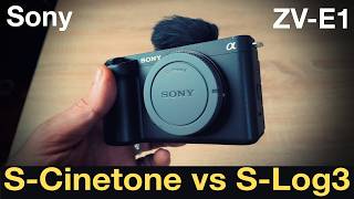 Sony ZV-E1: S-Log3 VS S-Cinetone in Bright Light