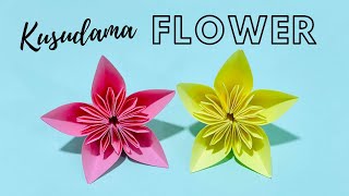 Easy Kusudama Paper Flower Tutorial