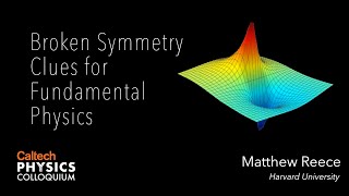 Broken Symmetry Clues for Fundamental Physics - Matthew Reece