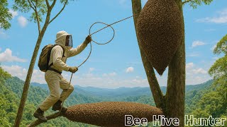 Method of Climbing From Small Tree to Big Tree | Bee Hive Hunter