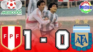 PERÚ 1 - 0 ARGENTINA | Eliminatorias a México 1986 | ULTIMA VICTORIA PERUANA en CLASIFICATORIAS