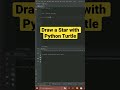 Draw a Star with Python Turtle