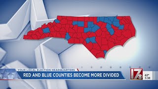 NC counties become more divided