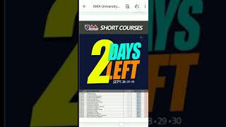 AMA University Online Short Courses || #Shorts