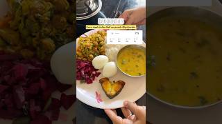 46g Protein in a Simple Indian Meal | Healthy Indian Thali for Weight Loss \u0026 Muscle Gain #protein