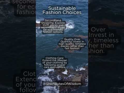 Sustainable fashion tips #SustainableFashion, #EcoFriendlyStyle, #FashionTips