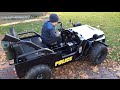 POLICE JEEP for Kids 🚓 Little Heroes CHILDREN MOTORCAR driven by 3 year old Boy!