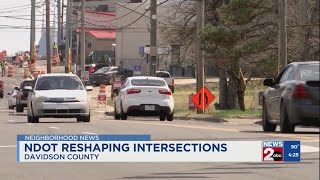 NDOT reshaping intersections in Nashville