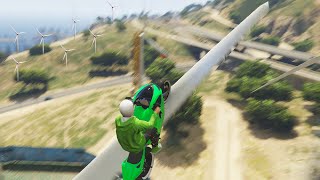 BOUNCING ON WINDMILLS (GTA 5 Funny Moments)