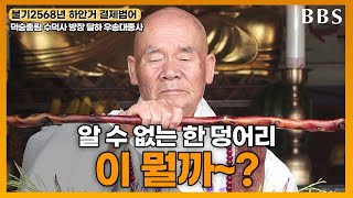 [불기2568년 하안거 결제 법어] 덕숭총림 수덕사 방장 달하 우송대종사_절집의 모든 일은 이 마음 돌이켜 확철대오! 이 한 가지로 귀결됩니다