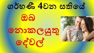 04 Weeks Pregnancy \u0026 Baby Development (හතරවන සතිය- ගර්භණී අවධිය හා දරුවාගේ වර්ධනය)by Baby with Mum