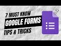 7 Google Form Tricks You MUST Know (Updated)