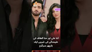 The news of Agha Ali and Hina Altaf's separation is active again