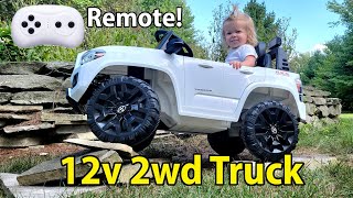 Unboxing and Driving - Funtok Toyota Tacoma - 12v Ride On Toy