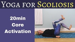 20 minute yoga for scoliosis - core activation