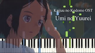 Kenshi Yonezu - Umi no Yuurei(Kaijuu no Kodomo) [Piano Synthesia + Sheet]