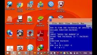 fACTORIAL in qbasic using function procedure