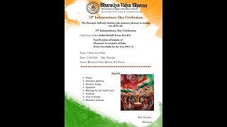 BVB RSPURAM INDEPENDENCE DAY CELEBRATION ON 15.08.2024