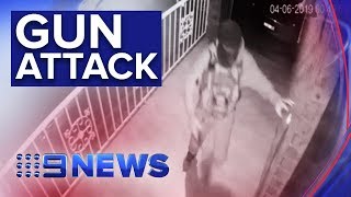Cameras catch gunman opening fire on Melbourne home | Nine News Australia