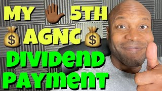 AGNC My 5th Dividend Payment