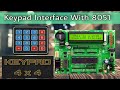 Keypad interfacing with 8051