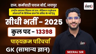 Rrajasthan NHM Vacancy 2025 Syllabus | Rajasthan NHM Rajasthan Gk Syllabus By Neeraj Sir