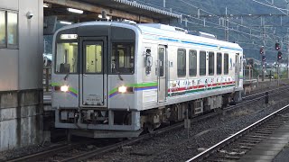 【4K】井原鉄道　普通列車IRT355形気動車　IRT355-04　清音駅発車