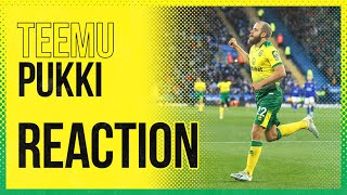 Leicester City 1-1 Norwich City | Teemu Pukki Reaction