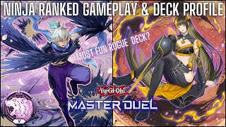 Ninja Ranked Gameplay & Deck Profile! Most Fun Rogue Deck? [Yu-Gi-Oh! Master Duel]