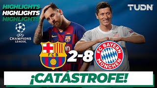 Highlights | Barcelona 2-8 Bayern | Champions League 2020 - 4tos final | TUDN