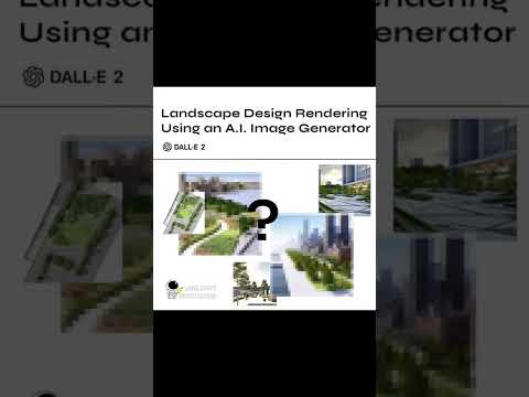 The landscape rendering generated by AI #landscapedesign #artificialintelligence