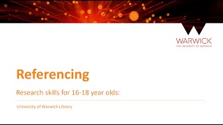 Referencing