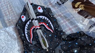 UNBOXING BAPE SPACE CAMO SHARK FULL ZIP DOUBLE HOODIE