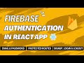 Firebase Email & Password Authentication in React App | Step-by-Step Tutorial